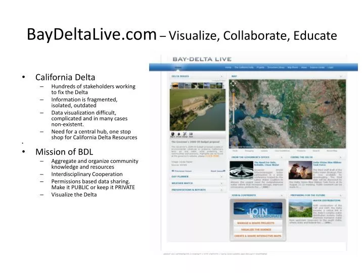 baydeltalive com visualize collaborate educate