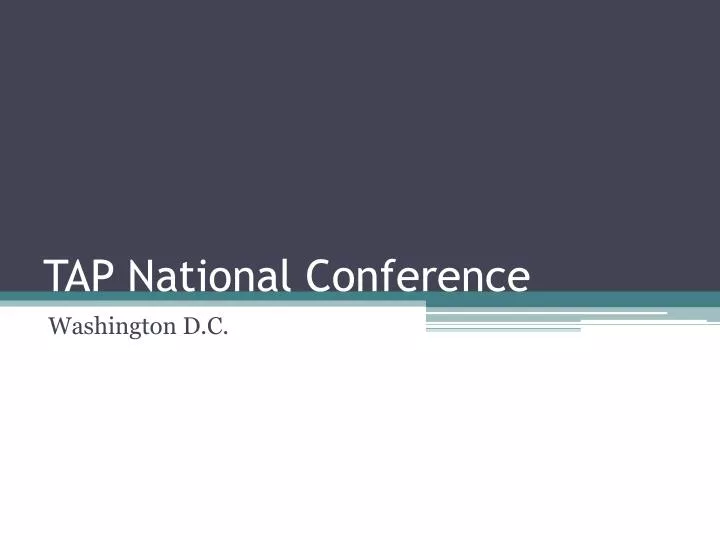 tap national conference