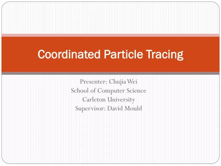 coordinated particle tracing