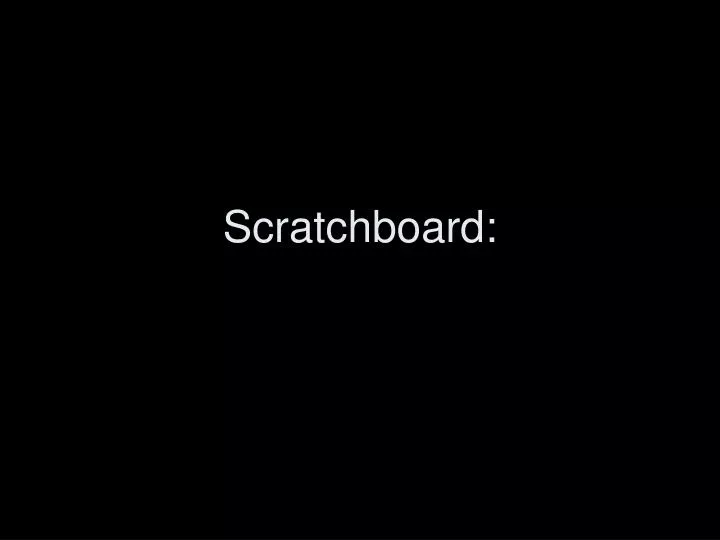 scratchboard