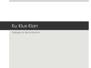 ku klux klan