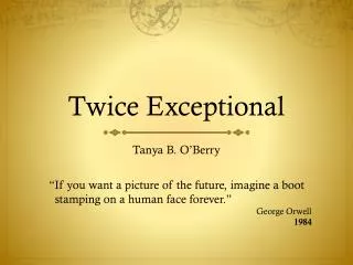 twice exceptional