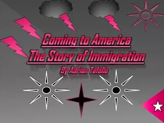 Coming to America The Story of Immigration