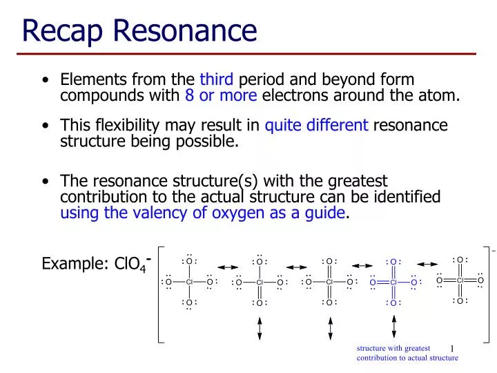 recap resonance