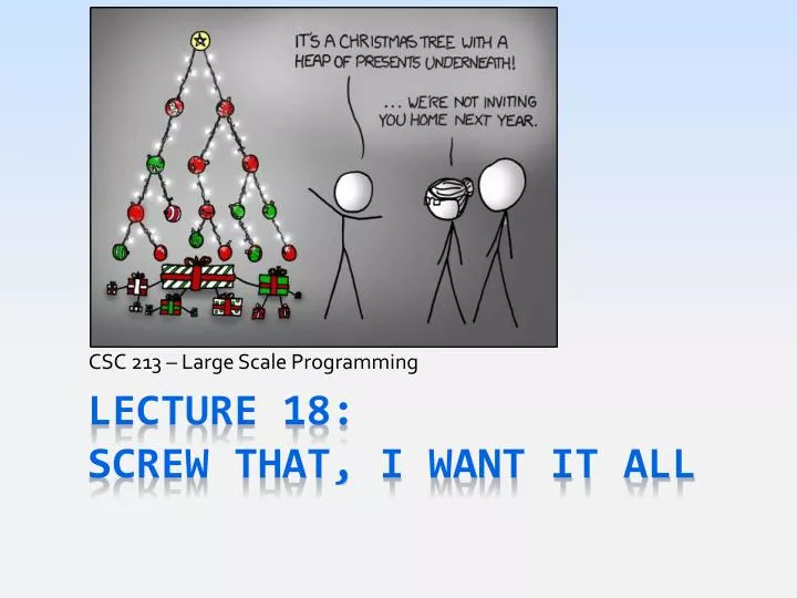 csc 213 large scale programming