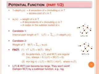 Potential Function (part 1/2)