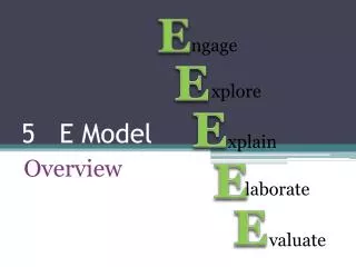 5 E Model