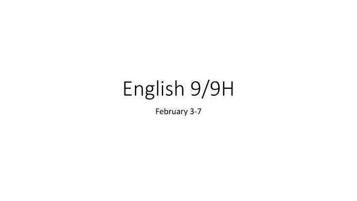 english 9 9h