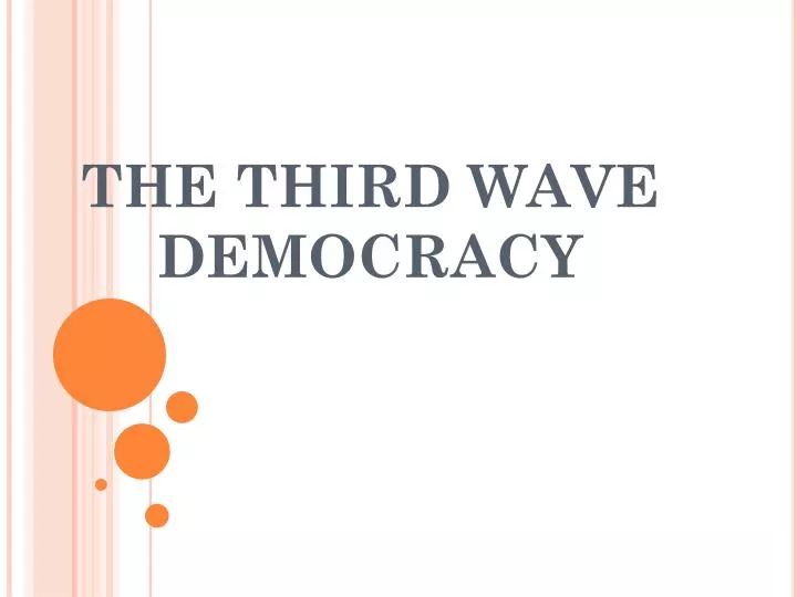 the third wave democracy