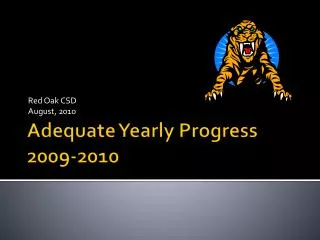 Adequate Yearly Progress 2009-2010