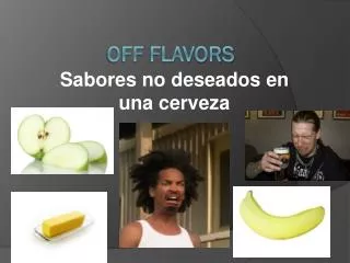 sabores no deseados en una cerveza