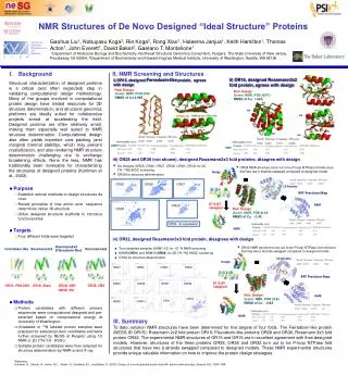 Six designs (OR25, OR26, OR27, OR28, OR29, OR30) for 2D [ 1 H, 15 N] HSQC screening