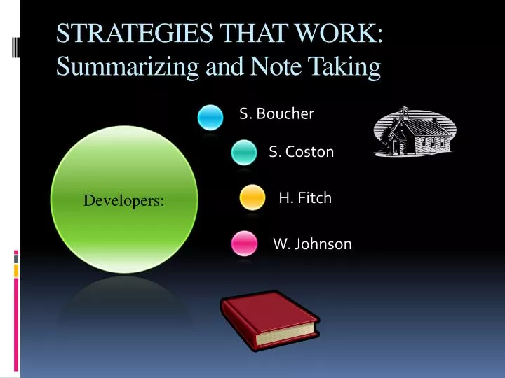 strategies that work summarizing and note taking