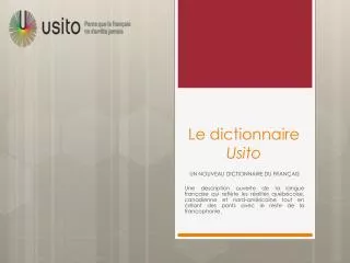 le dictionnaire usito