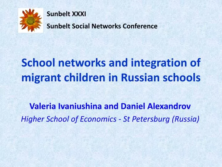 school networks and integration of migrant children in russian schools
