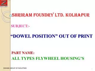 Shriram foundry ltd. kolhapur