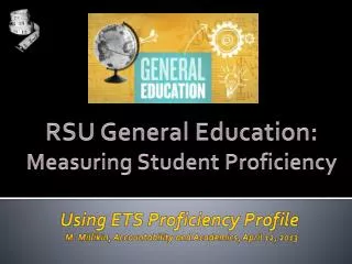 RSU General Education: Measuring Student Proficiency