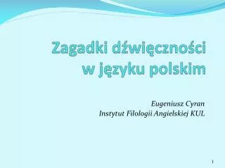 zagadki d wi czno ci w j zyku polskim