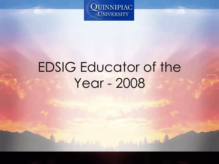edsig educator of the year 2008
