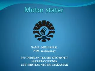 Motor stater