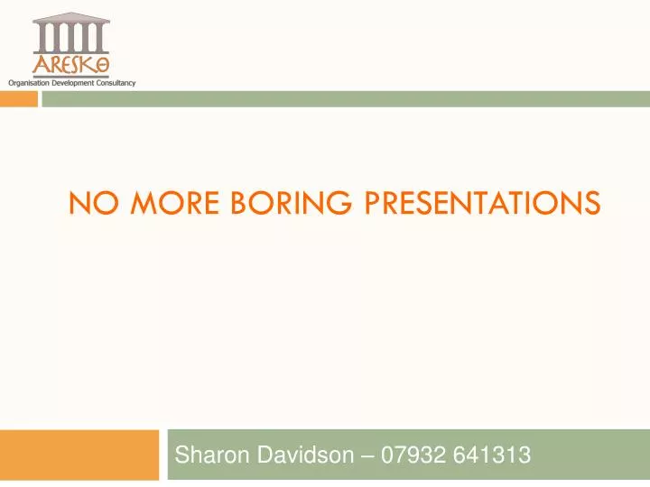 no more boring presentations