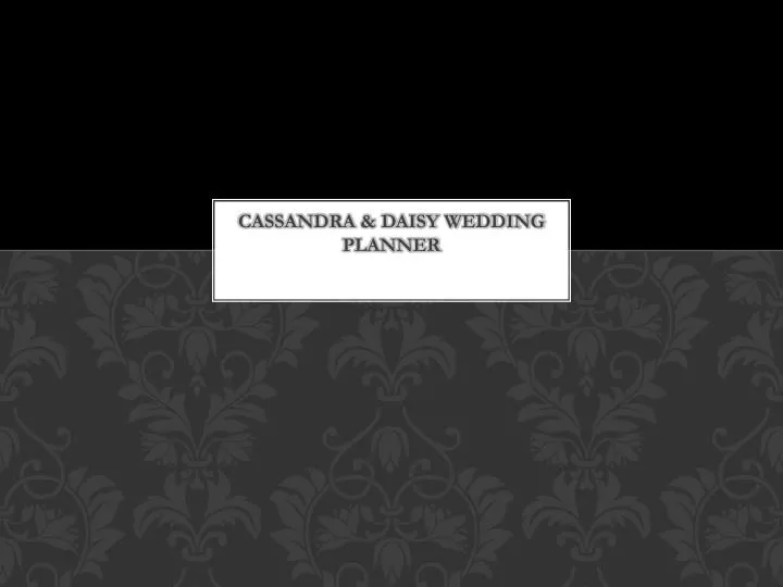 cassandra daisy wedding planner
