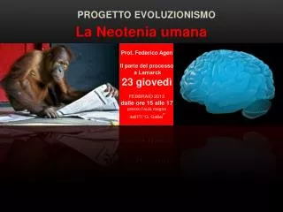 Progetto Evoluzionismo