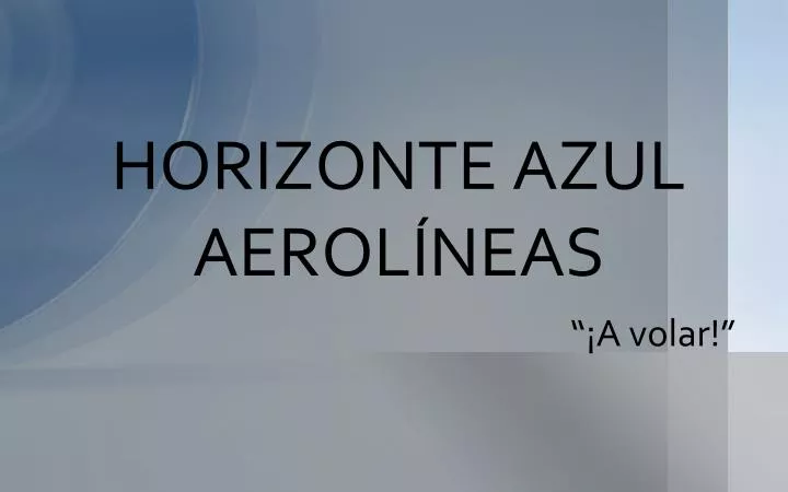 horizonte azul aerol neas