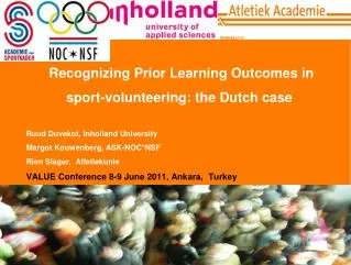Recognizing Prior Learning Outcomes in sport-volunteering: the Dutch case