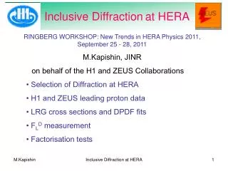 Inclusive Diffraction at HERA