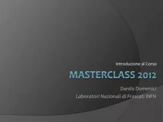 introduzione al corso