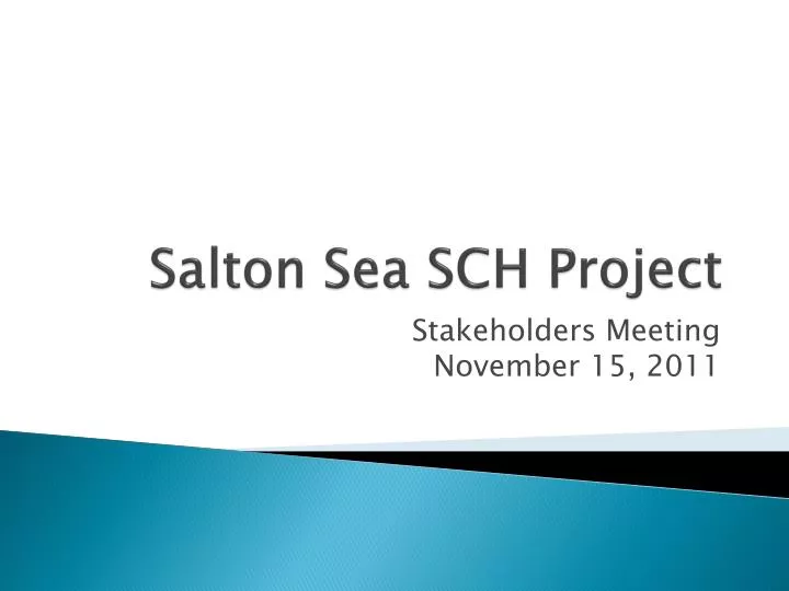salton sea sch project