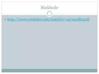 sinkhole