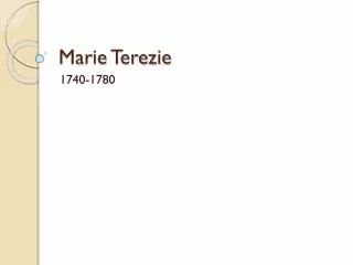 marie terezie