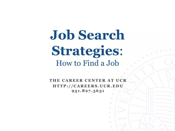 job search strategies how to find a job