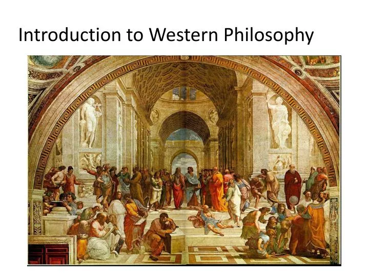 introduction to western philosophy
