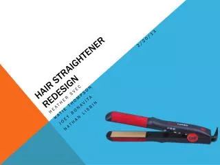 Hair Straightener Redesign