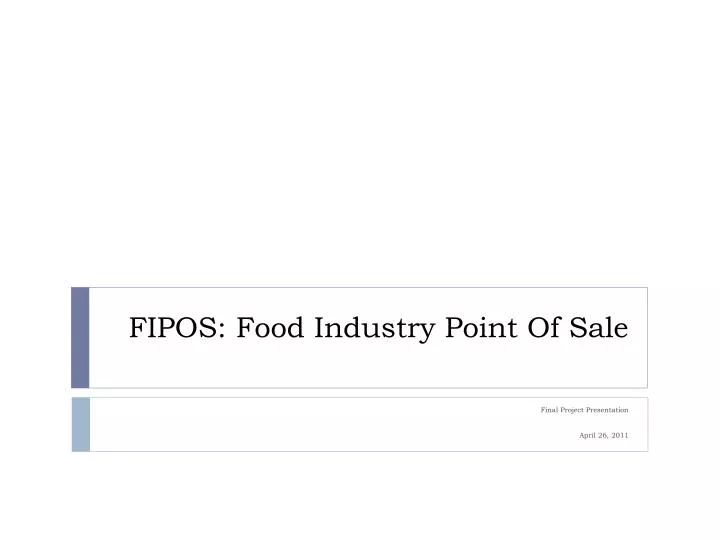fipos food industry point of sale
