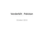 Vanderbilt - Pakistan - slide 1