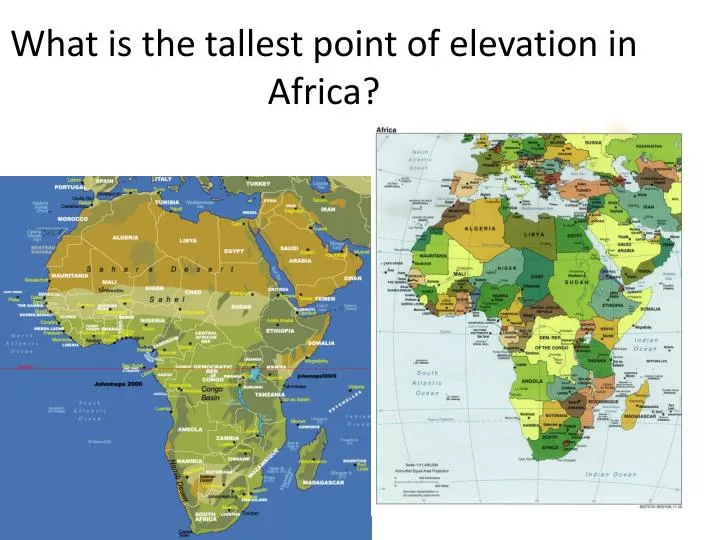 what is the tallest point of elevation in africa