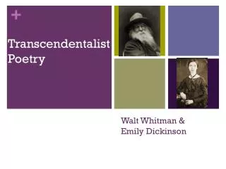 Walt Whitman &amp; Emily Dickinson