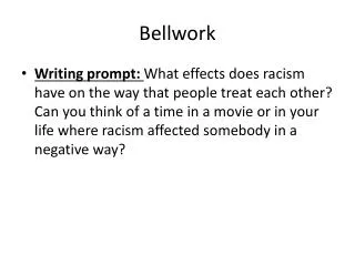 bellwork