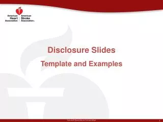 Disclosure Slides