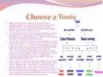 Choose a Topic - slide 1