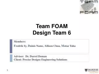 Team FOAM Design Team 6