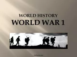 World History World War 1