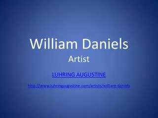William Daniels Artist