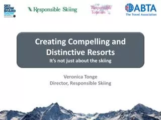 Veronica Tonge Director, Responsible Skiing