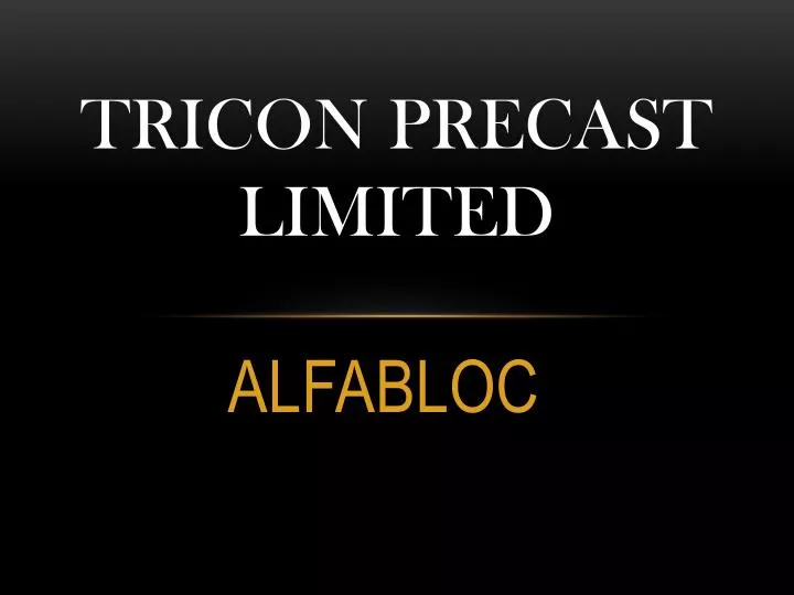 tricon precast limited