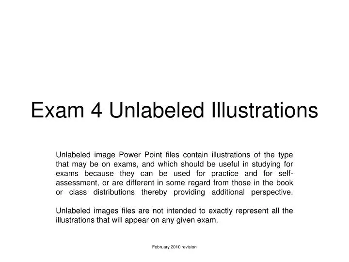 exam 4 unlabeled illustrations